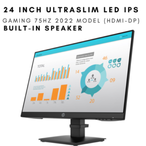 HP P24H G4 | 24 INCH ULTRASLIM LED 75HZ IPS 2022 MODEL VGA HDMI DP INPUTS BUILT-IN SPEAKER