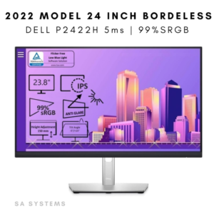 DELL P2422H 24 INCH BORDERLESS BRIGHT DISPLAY MONITOR | HDMI | DP | VGA INPUTS