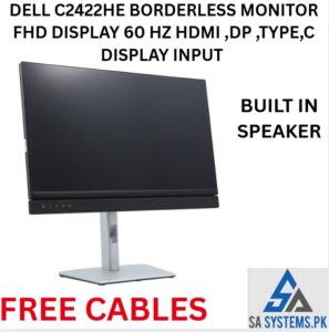 Dell C2422HE 24 Inch FHD IPS USB-C Monitor with 5MP Webcam, Mic & Speakers