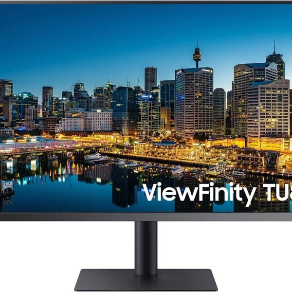 Samsung TU87F Series 32-Inch Viewfinity 4K UHD Pro Monitor, VA Panel, 60Hz, 5ms, HDR10, sRGB, HDMI, Dual 4K Display, Fully Adjustable Stand, Eye Saver Mode (LF32TU874VNXGO) Dark Blue Gray