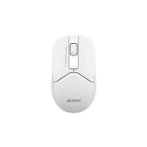 A4tech FB12S Fstyler Dual-Mode Bluetooth & 2.4G Non-Rechargeable Silent Click Mouse USB – White