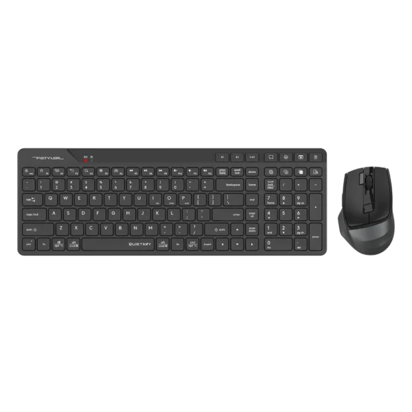 A4tech FB2800C Air2 Fstyler BT+2.4G Connection Wireless Desktop Set (FBK27C AS+FB45CS Air2), USB, US Layout – Black