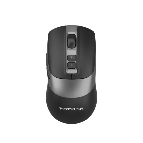 A4tech FB50CS Plus Fstyler Dual-Mode Bluetooth & 2.4GHz Wireless Rechargeable Silent Click Mouse USB – Black