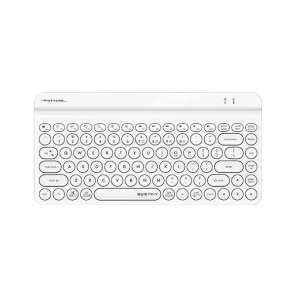 A4tech FBK30 Fstyler Bluetooth & 2.4G Quiet Key Keyboard, USB, US Layout – White