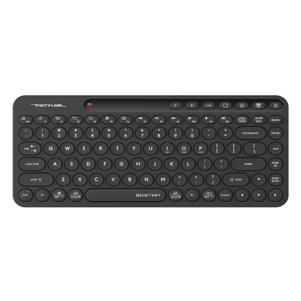 A4tech FBK36C AS Fstyler Bluetooth & 2.4G Rechargeable Keyboard, USB, US Layout – Black