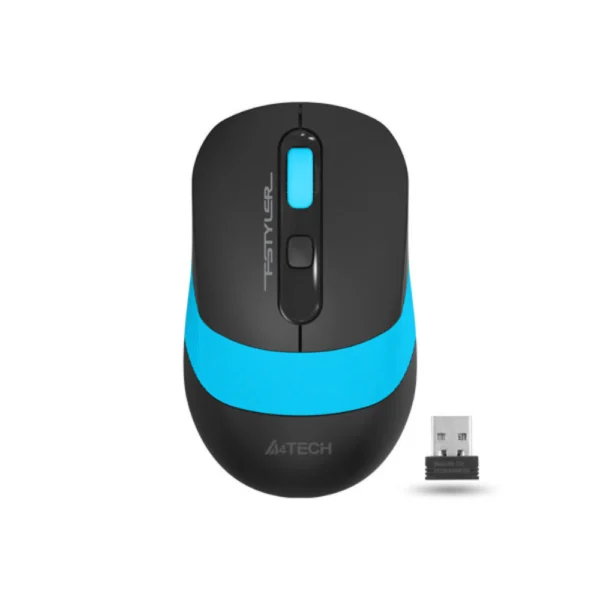 A4tech FG10S Fstyler 2.4G Wireless Silent Click Mouse USB – Blue