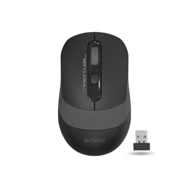 A4tech FG10S Fstyler 2.4G Wireless Silent Click Mouse USB – Grey