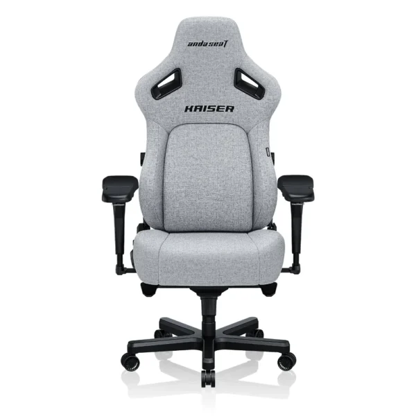 AndaSeat Kaiser 4 L V2 Premium Fabric Gaming Chair – Ash Gray