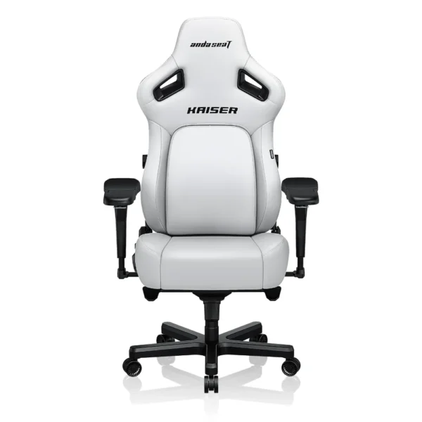 AndaSeat Kaiser 4 L V2 Premium Leather Gaming Chair – Cloudy White
