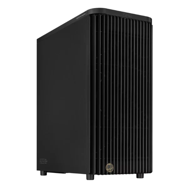 ASUS ProArt PA401 Wood Edition ATX Mid-Tower Gaming Case, Metal Panel, 2x 160mm/1x 120mm Pre-installed Fans – Black
